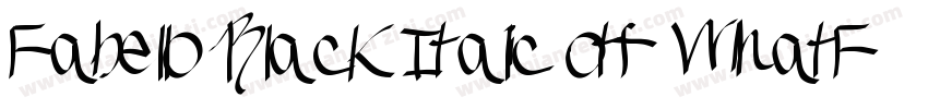 Fabello Black Italic otf WhatFontIs字体转换